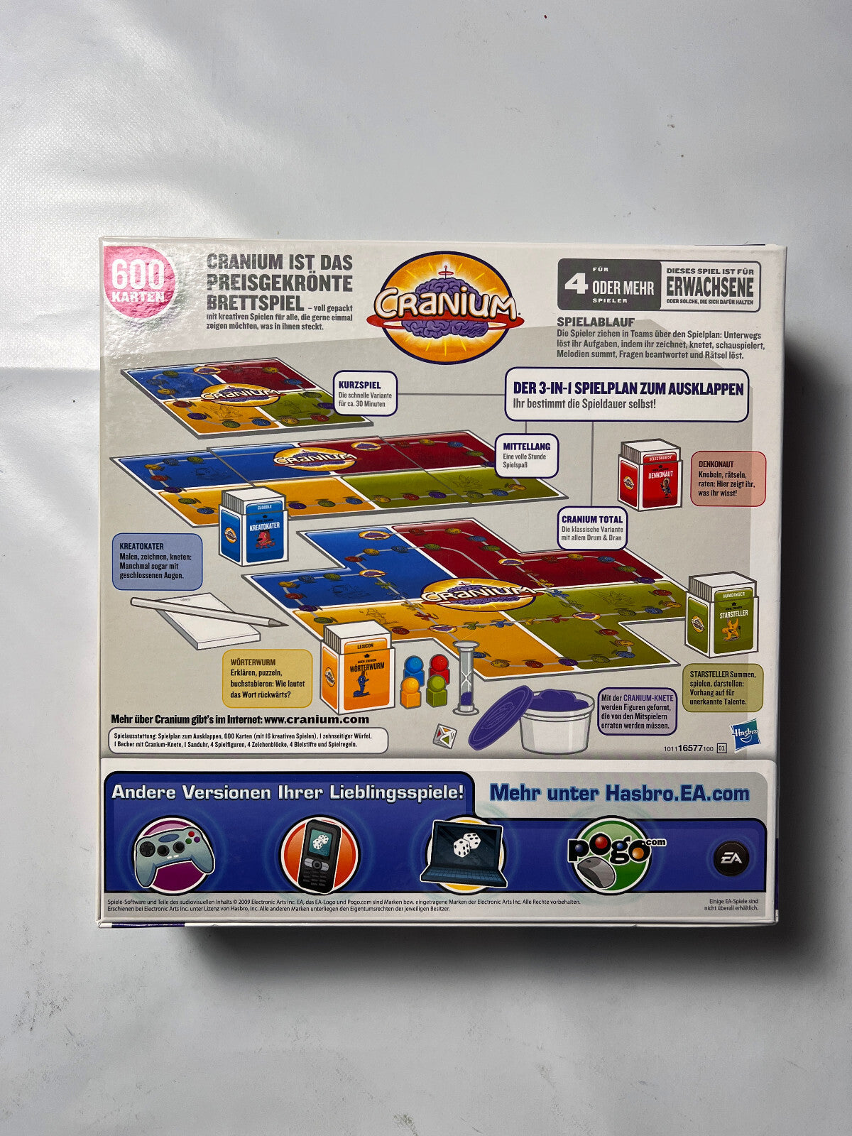 Cranium Spiel Hasbro 2009 Brettspiel  - Vollständig Knete erneuert - Vollständig - Ansicht 11
