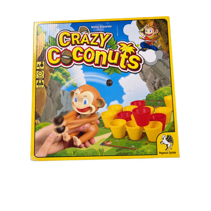 Crazy Coconuts - Pegasus - Spielspaß mit Affenkatapulten - Unbespielt – SKU A13255 – Gesellschaftsspiel gebraucht kaufen bei Brettspielimperium