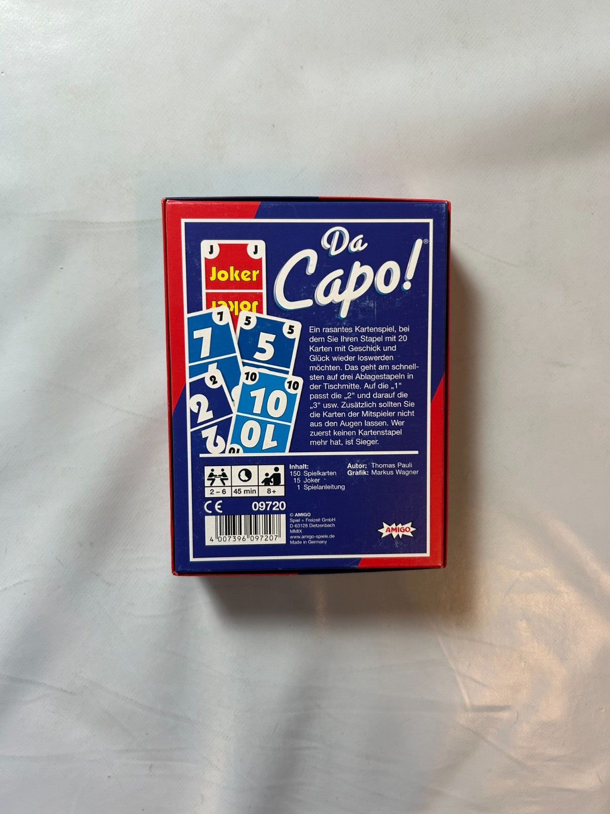 DA CAPO!  Amigo Kartenspiel 9720 Pauli  Vollständig - Ansicht 9