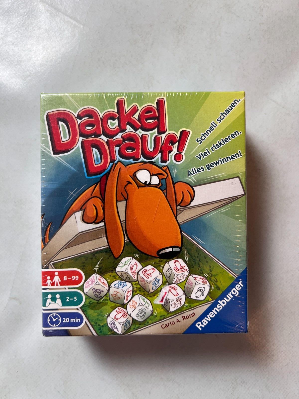 Dackel Drauf! Kartenspiel Würfelspiel Ravensburger 2018 - NEU in Folie - Ansicht 2