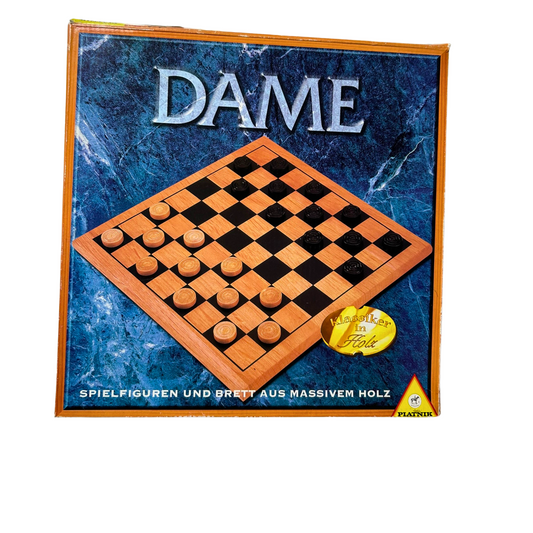Dame Holz Spiel Brettspiel PIATNIK Gesellschaftsspiel  - Unbespielt - Ansicht 1