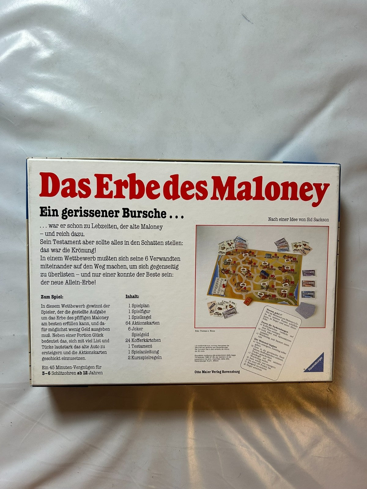 Das Erbe des Maloney – Ravensburger Brettspiel von 1988 – vollständig - Ansicht 11