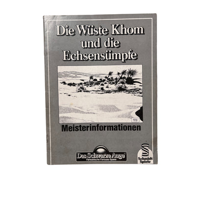 Das Schwarze Auge die Wüste Khom und die Echsensümpfe Meisterinformation – SKU A8515 – Rollenspiel-Buch gebraucht kaufen bei Brettspielimperium