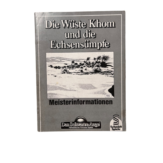 Das Schwarze Auge die Wüste Khom und die Echsensümpfe Meisterinformation – SKU A8515 – Rollenspiel-Buch gebraucht kaufen bei Brettspielimperium