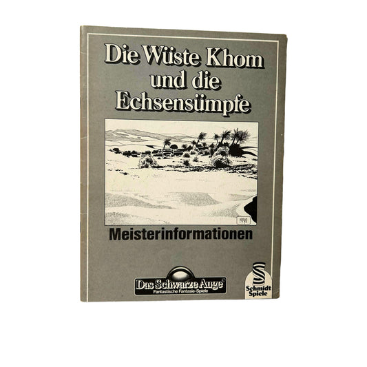 Das Schwarze Auge die Wüste Khom und die Echsensümpfe Meisterinformation – SKU A8711 – Rollenspiel-Buch gebraucht kaufen bei Brettspielimperium