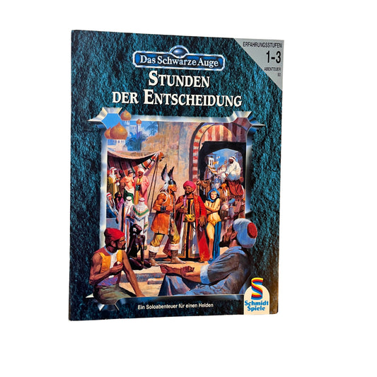 Das Schwarze Auge DSA - A50 - Stunden der Entscheidung - SCHMIDT SPIELE - Heft – SKU A10982 – Rollenspiel-Buch gebraucht kaufen bei Brettspielimperium