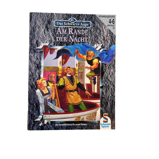Das Schwarze Auge DSA - A54 - Am Rande der Nacht - SCHMIDT SPIELE - Heft – SKU A10985 – Rollenspiel-Buch gebraucht kaufen bei Brettspielimperium