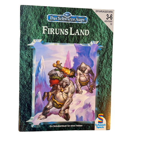 Das Schwarze Auge DSA - A62 - Firuns Land - SCHMIDT SPIELE - Heft – SKU A10981 – Rollenspiel-Buch gebraucht kaufen bei Brettspielimperium