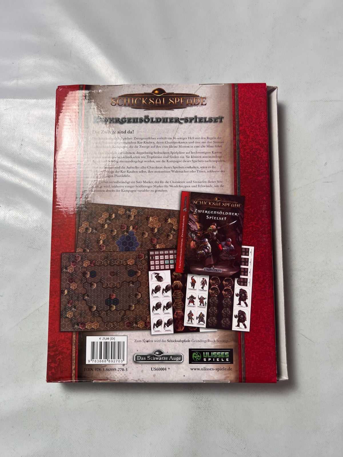 DAS SCHWARZE AUGE DSA SCHICKSALSPFADE  ZWERGENSÖLDNERSPIELSET  Unbespielt - Ansicht 10