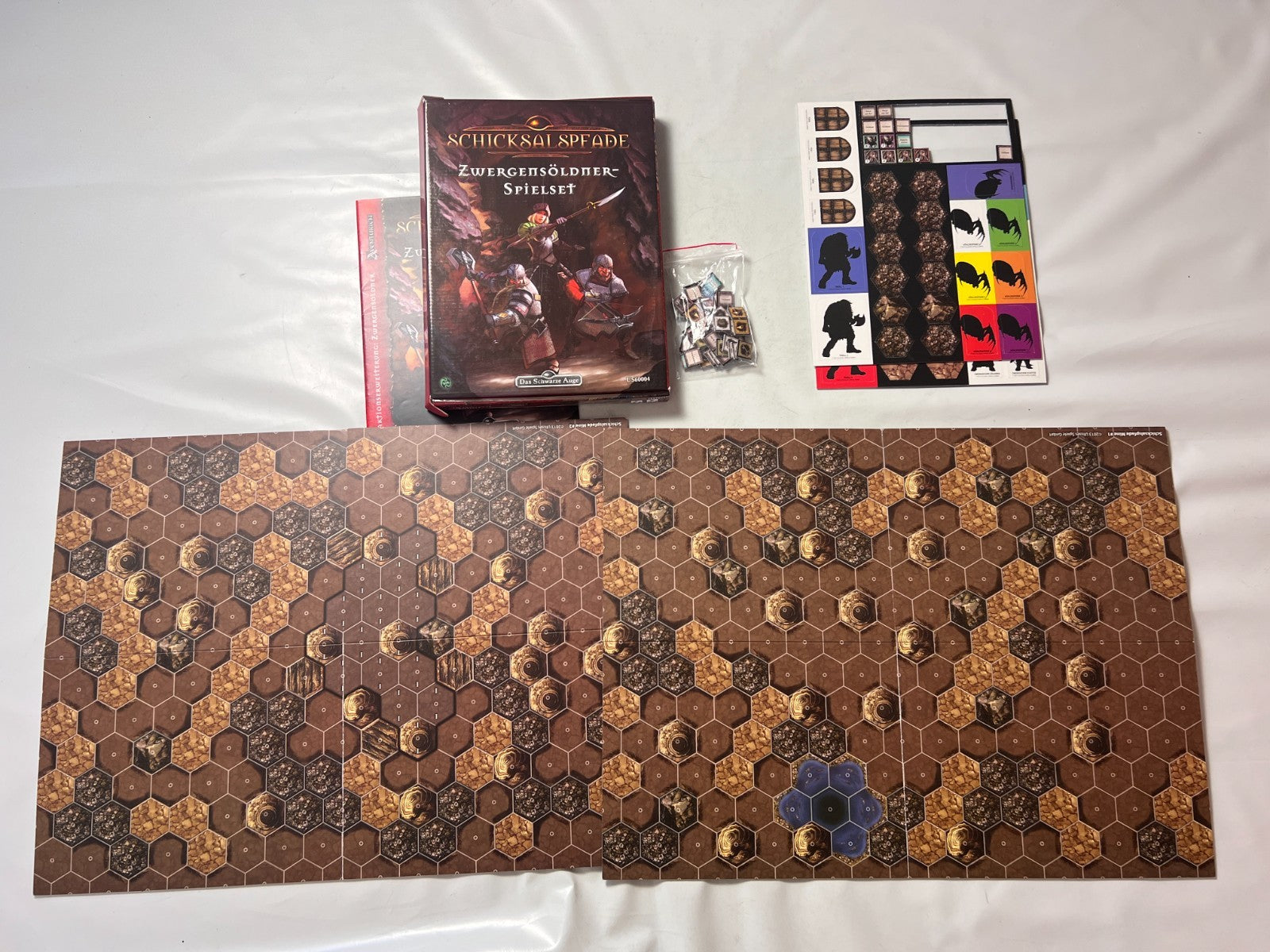 DAS SCHWARZE AUGE DSA SCHICKSALSPFADE  ZWERGENSÖLDNERSPIELSET  Unbespielt - Ansicht 2