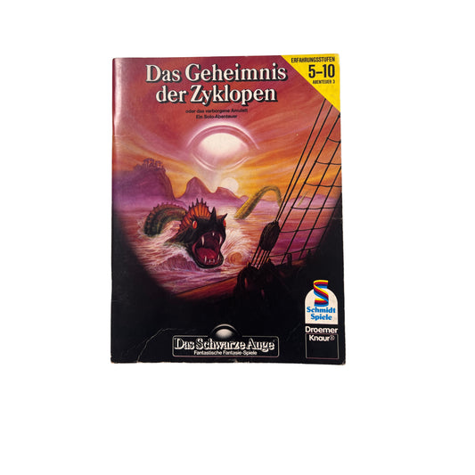 Das Schwarze Auge Schmidt Spiele Rollenspielbuch -Das Geheimnis der Zyklopen – SKU A13413 – Rollenspiel-Buch gebraucht kaufen bei Brettspielimperium