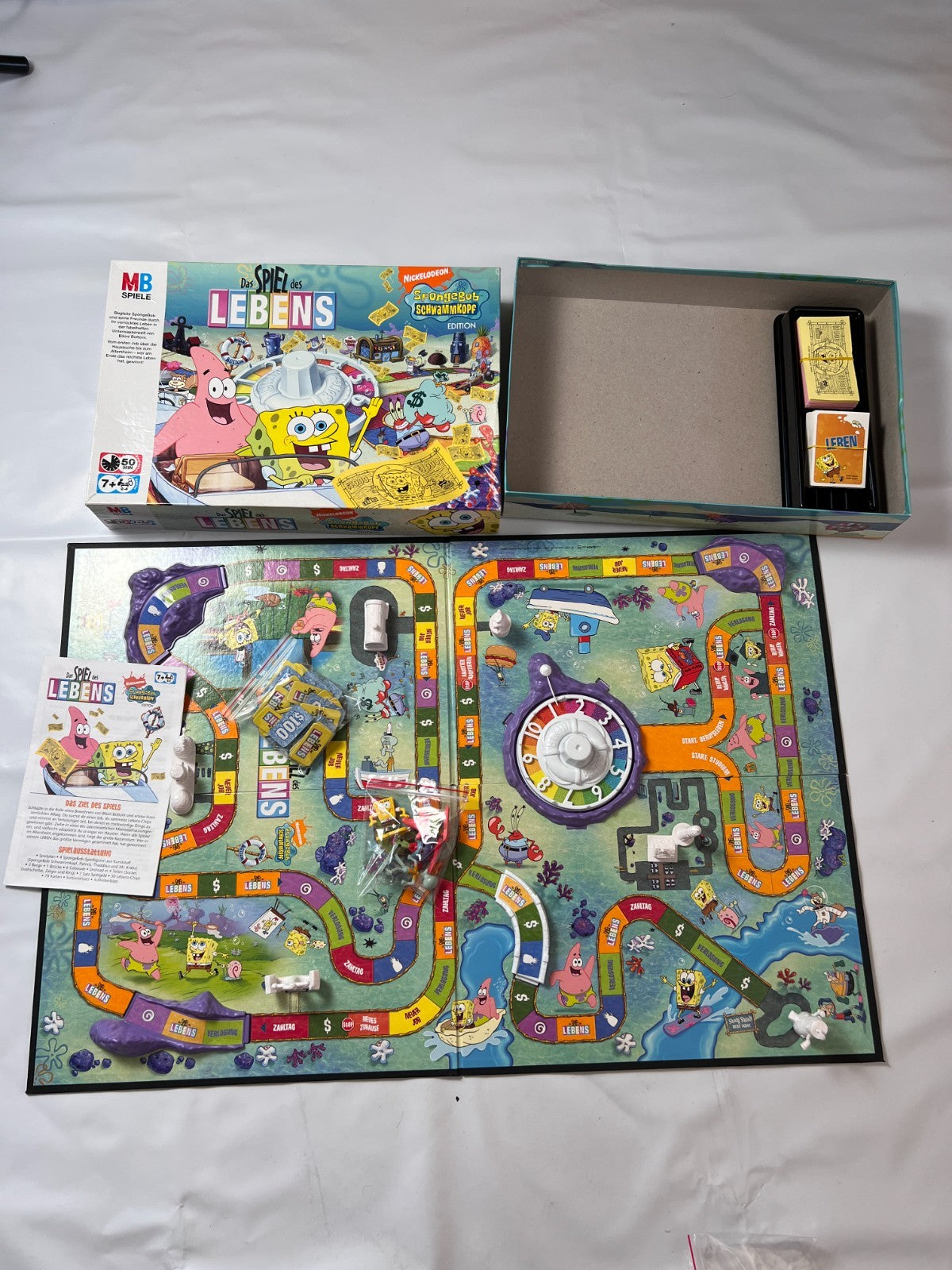 Das Spiel des Lebens SpongeBob Schwammkopf Edition Hasbro Brettspiel vollständig - Ansicht 2