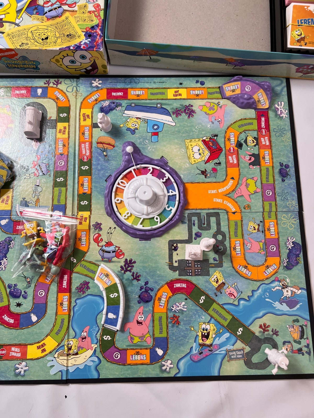 Das Spiel des Lebens SpongeBob Schwammkopf Edition Hasbro Brettspiel vollständig - Ansicht 6