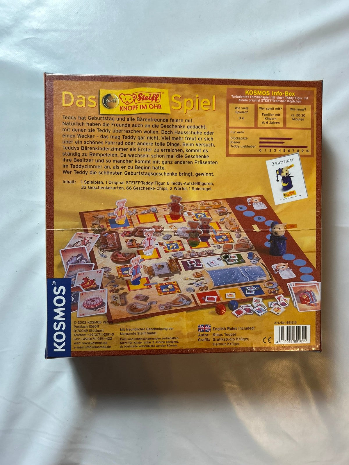 Das Steiff Spiel Brettspiel Kosmos - Neu in Folie - Ansicht 6