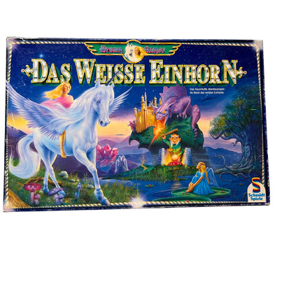 DAS WEISSE EINHORN Spiel Schmidt Spiele Brettspiel teils unbespielt – SKU A11035 – Gesellschaftsspiel gebraucht kaufen bei Brettspielimperium