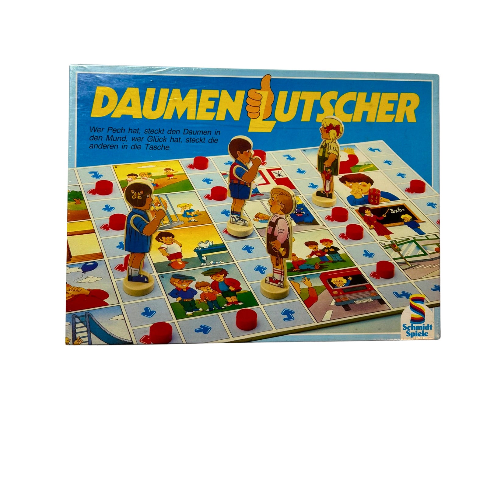 Daumen Lutscher Spiel Schmidt Spiele Brettspiel 80er – SKU A5050 – Gesellschaftsspiel neu kaufen bei Brettspielimperium