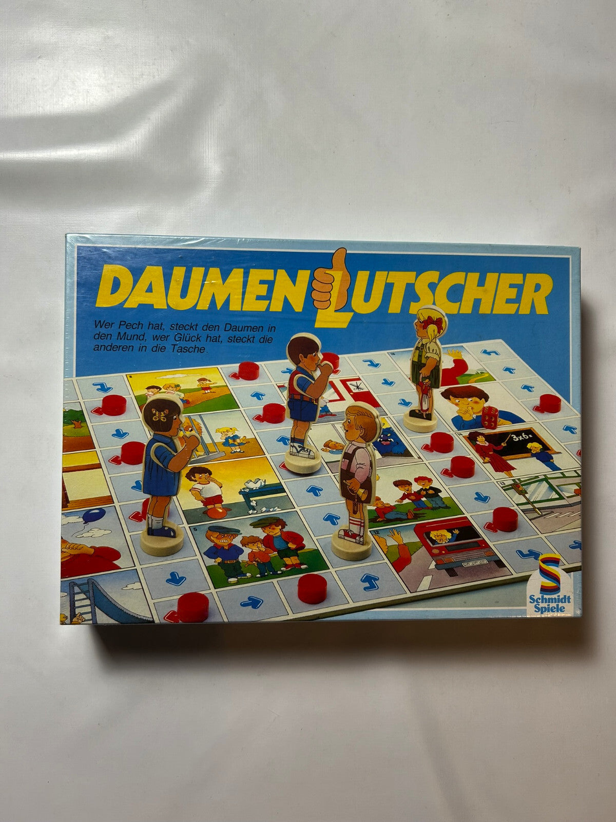 Daumen Lutscher Spiel Schmidt Spiele Brettspiel 80er - NEU in Folie - Ansicht 2