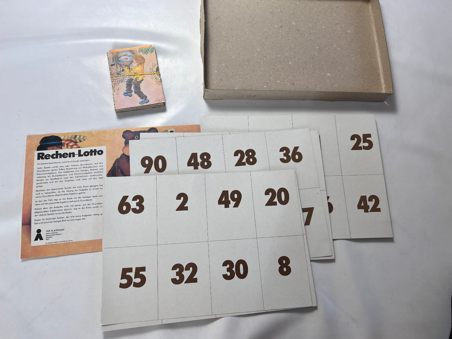 DDR  Spiel  Film - Rundreise Rechen-Lotto - Plasticart - Vollständig - Ansicht 3