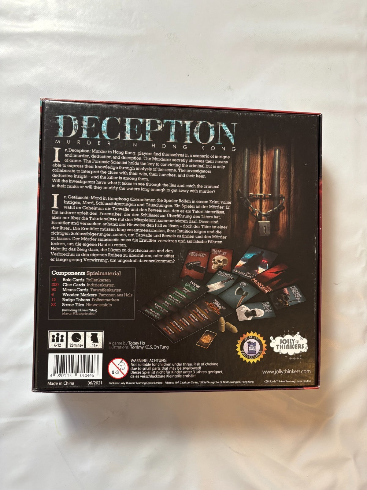 Deception: Murder in Hong Kong Brettspiel - Vollständig - Ansicht 8
