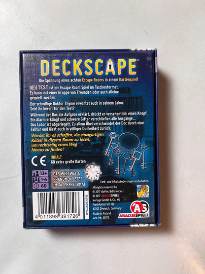 Deckscape - Der Test Spiel Brettspiel Kartenspiel von Abacus - Vollständig - Ansicht 8