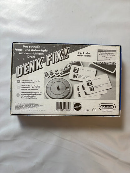 Denk Fix! Quiz 1997 Mattel Spear-Spiele Vintage vollständig - Ansicht 8
