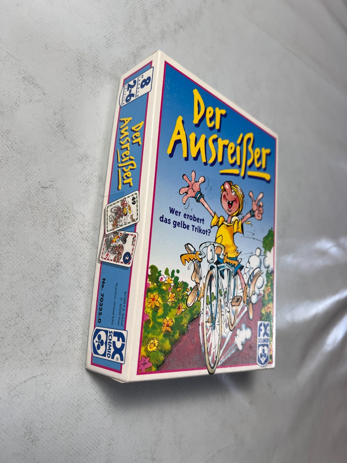 Der Ausreisser FX Schmid Spiel Vintage Kartenspiel Radrennen  Vollständig - Ansicht 4