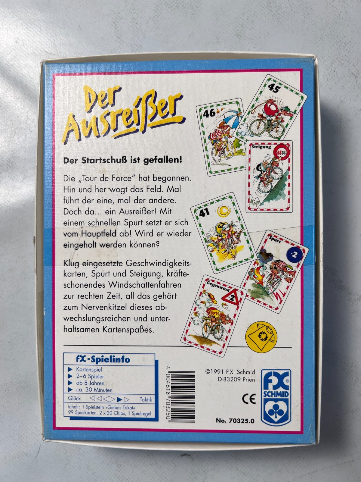 Der Ausreisser FX Schmid Spiel Vintage Kartenspiel Radrennen  Vollständig - Ansicht 8
