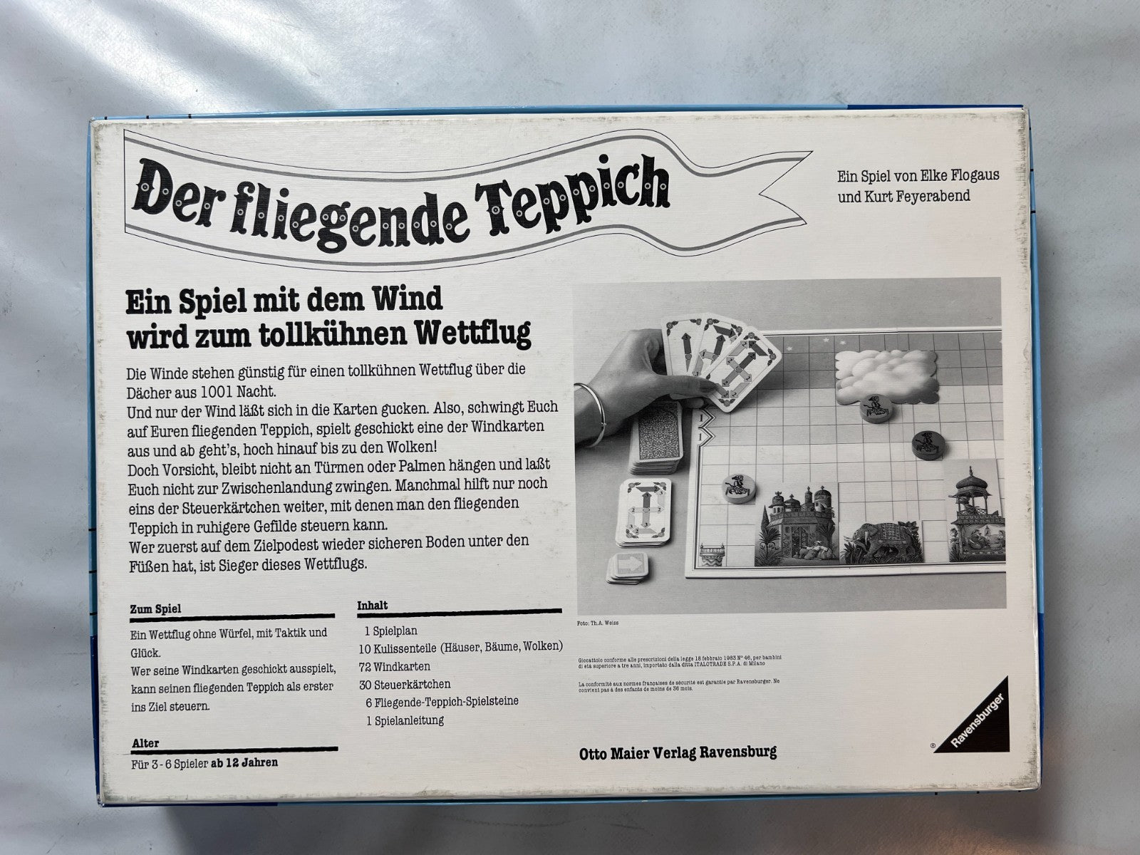 Der Fliegende Teppich Brettspiel Ravensburger Spiel 1983 - Vollständig - Ansicht 9