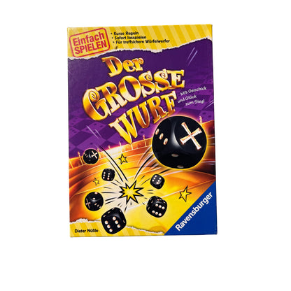 Der GROSSE WURF - Ravensburger – SKU A13116 – Gesellschaftsspiel gebraucht kaufen bei Brettspielimperium