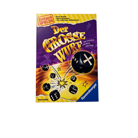 Der GROSSE WURF - Ravensburger – SKU A6834 – Gesellschaftsspiel gebraucht kaufen bei Brettspielimperium