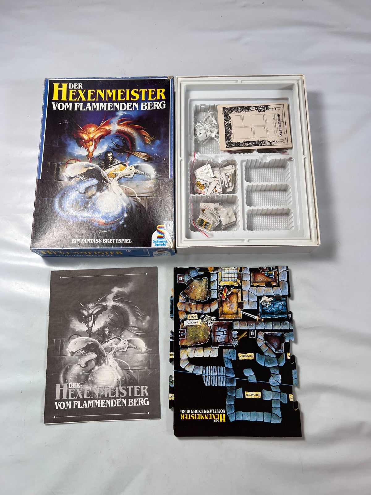 Der Hexenmeister vom flammenden Berg Schmidt Fantasy Brettspiel Vollständig - Ansicht 2