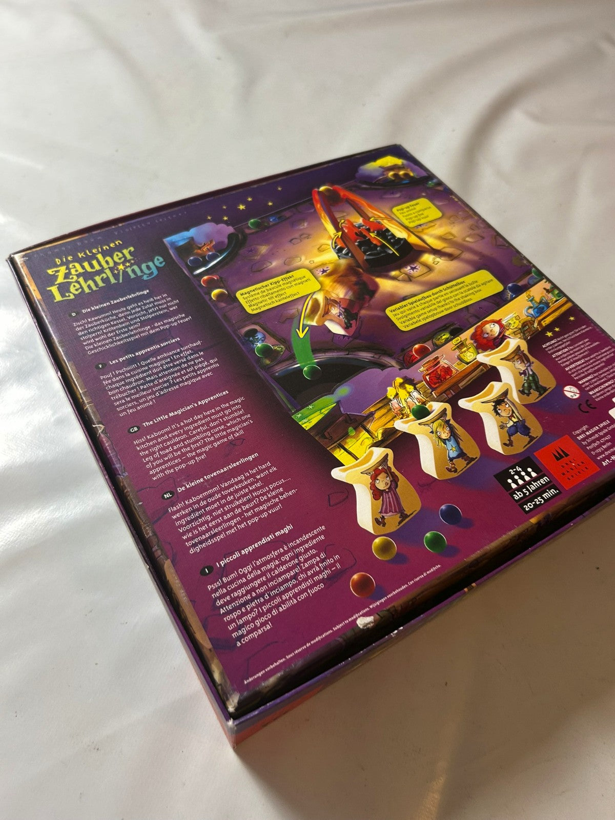 Der kleine Zauberlehrling drei Magier Brettspiel  Vollständig - Ansicht 12