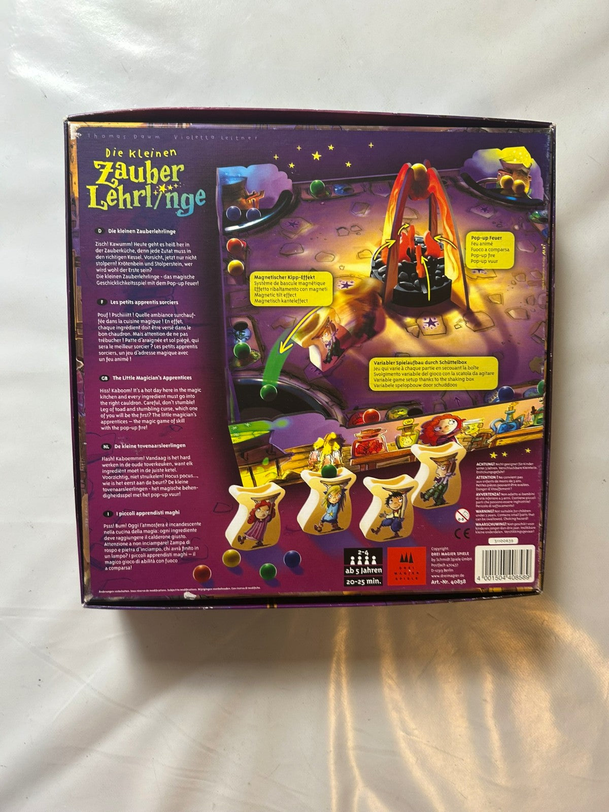Der kleine Zauberlehrling drei Magier Brettspiel  Vollständig - Ansicht 9