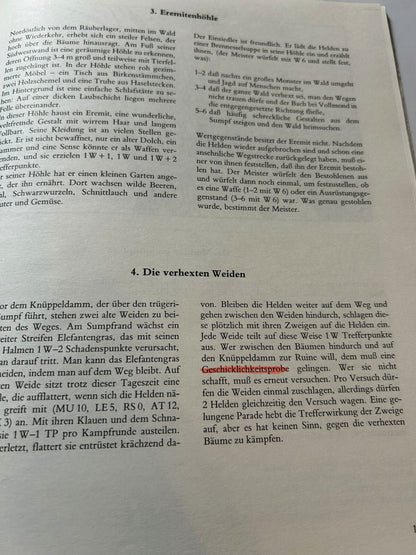 Der Wald ohne Wiederkehr (Original vintage von 1984) DSA Abenteuer Schwarze Auge - Ansicht 5