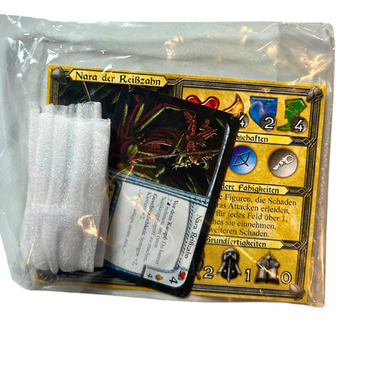 Descent 1. Edition - Charakter Pack: Nara der Reißzahn - NEU – SKU A12350 – Gesellschaftsspiel gebraucht kaufen bei Brettspielimperium