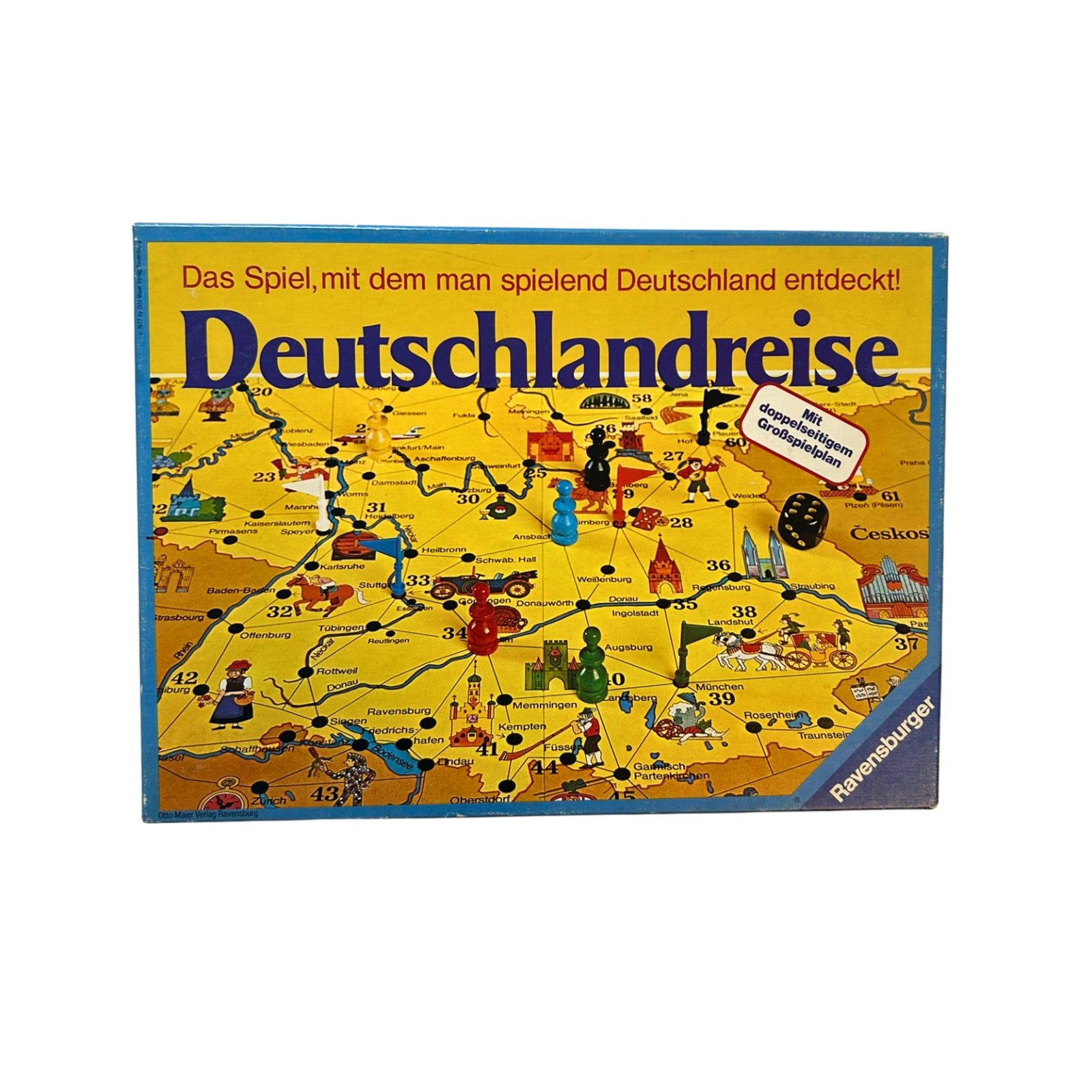 Deutschlandreise - Ravensburger 1977 – SKU A10625 – Gesellschaftsspiel gebraucht kaufen bei Brettspielimperium