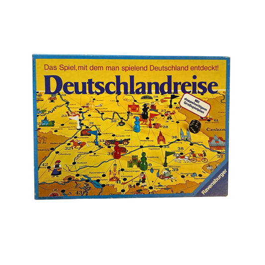Deutschlandreise - Ravensburger 1977 – SKU A10625 – Gesellschaftsspiel gebraucht kaufen bei Brettspielimperium
