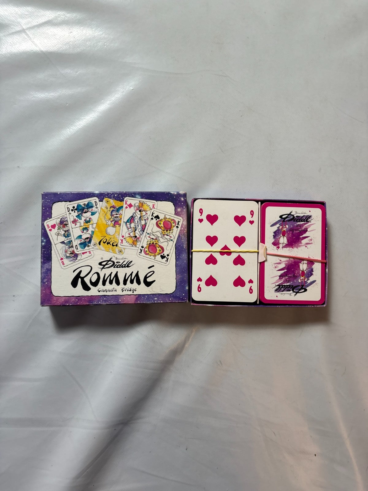 Diddl Romme Kartenspiel Retro Vintage Spielzeug Karten Spiel  Vollständig - Ansicht 6