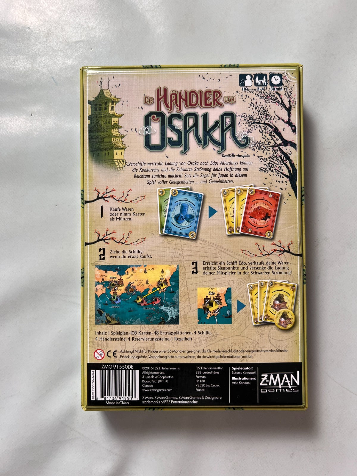 Die Händler von Osaka Brettspiel Susumu Kawasaki Z-Man Games - Unbespielt - Ansicht 9