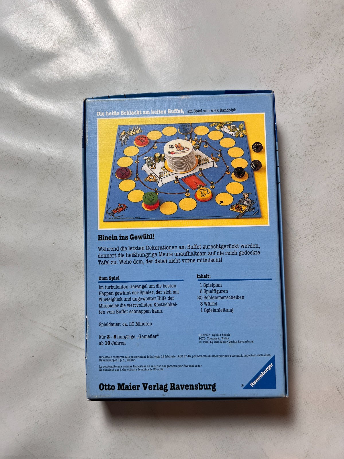 Die heisse Schlacht am kalten Buffet  Ravensburger 1990  Vollständig - Ansicht 8