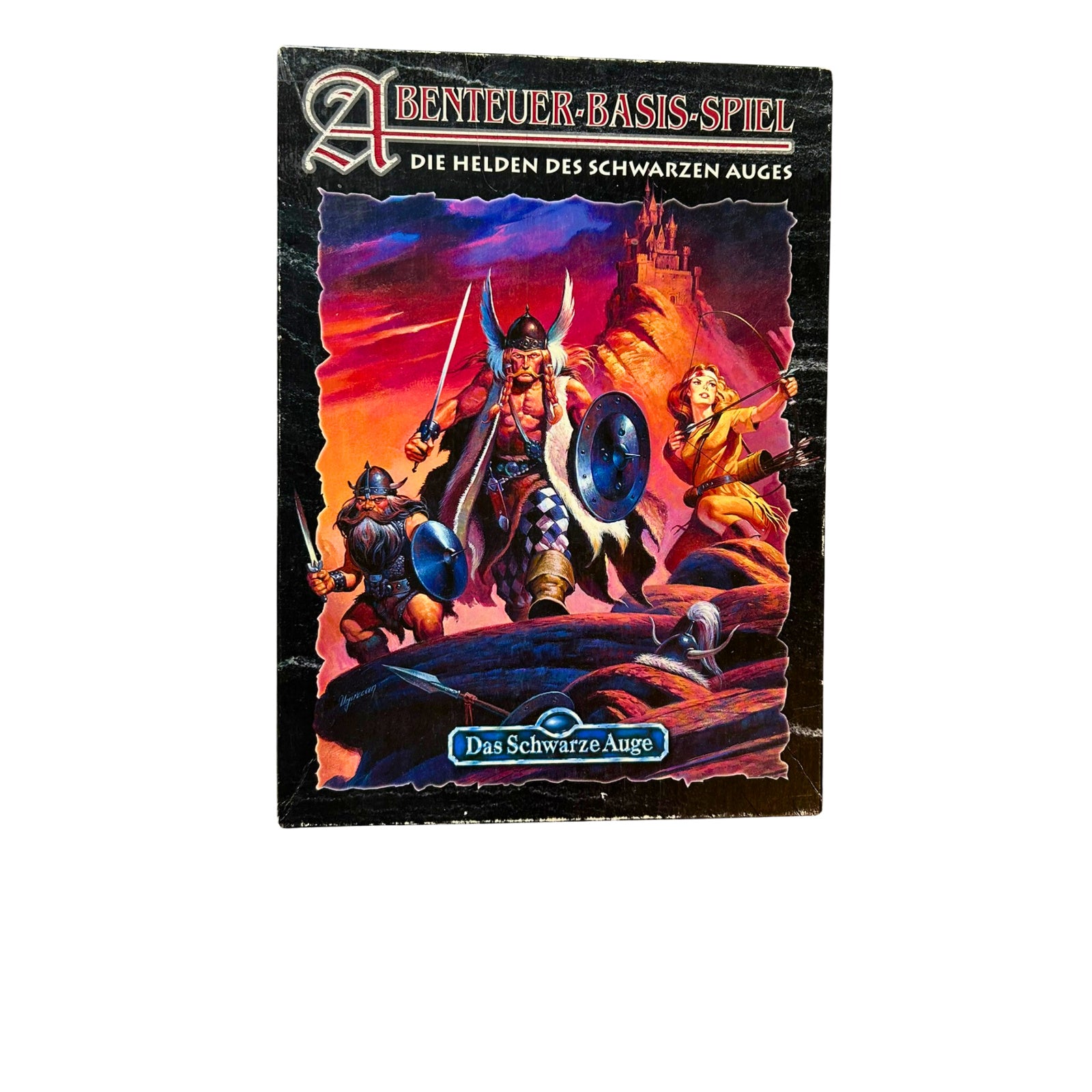 Die Helden des schwarzen Auges AbenteuerBasisSpiel 1997 Mit Figur – SKU A7451 – Rollenspiel-Buch gebraucht kaufen bei Brettspielimperium