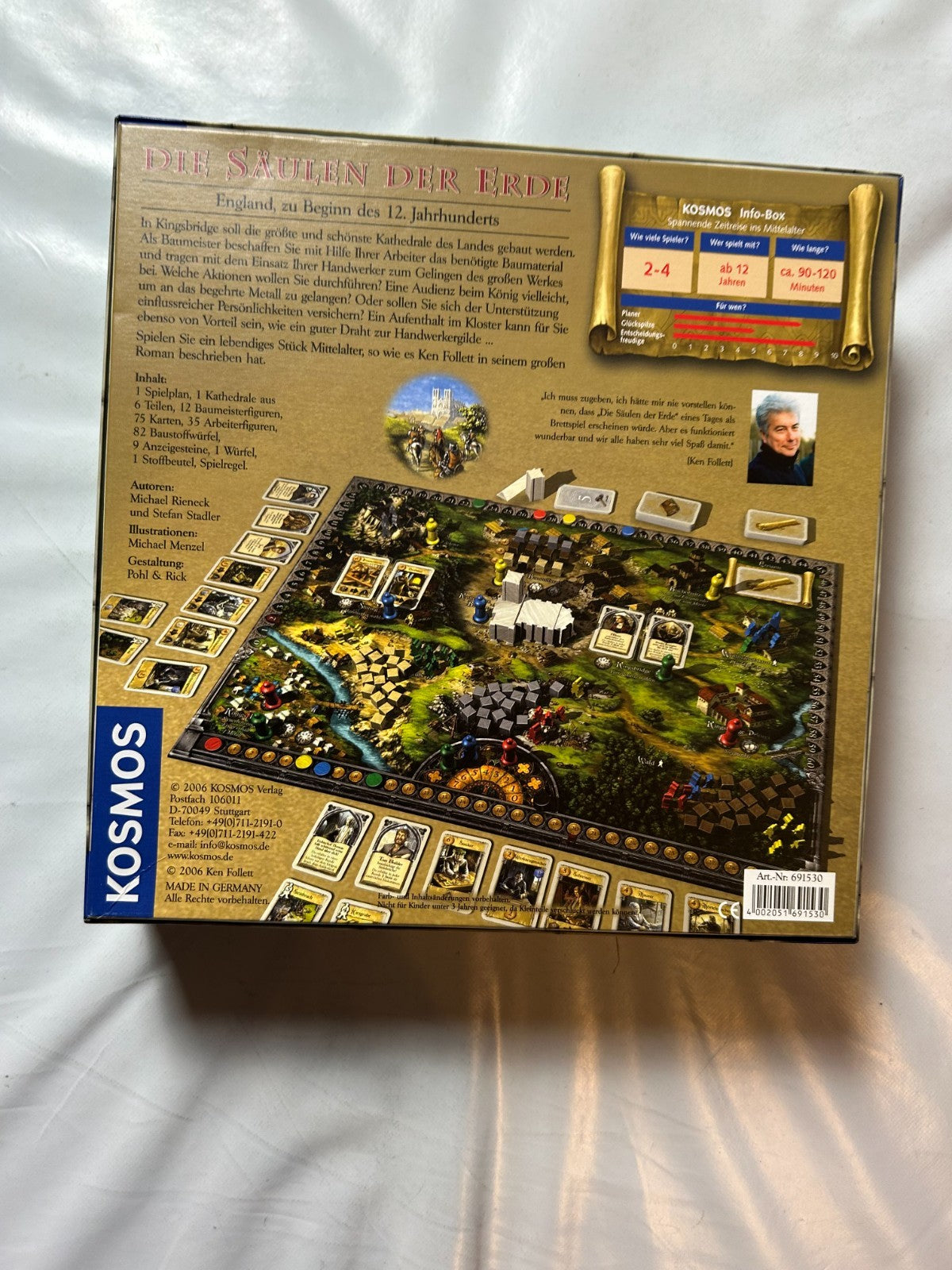 Die Säulen der Erde  KOSMOS Brettspiel Gesellschaftsspiel  Unbespielt - Ansicht 10