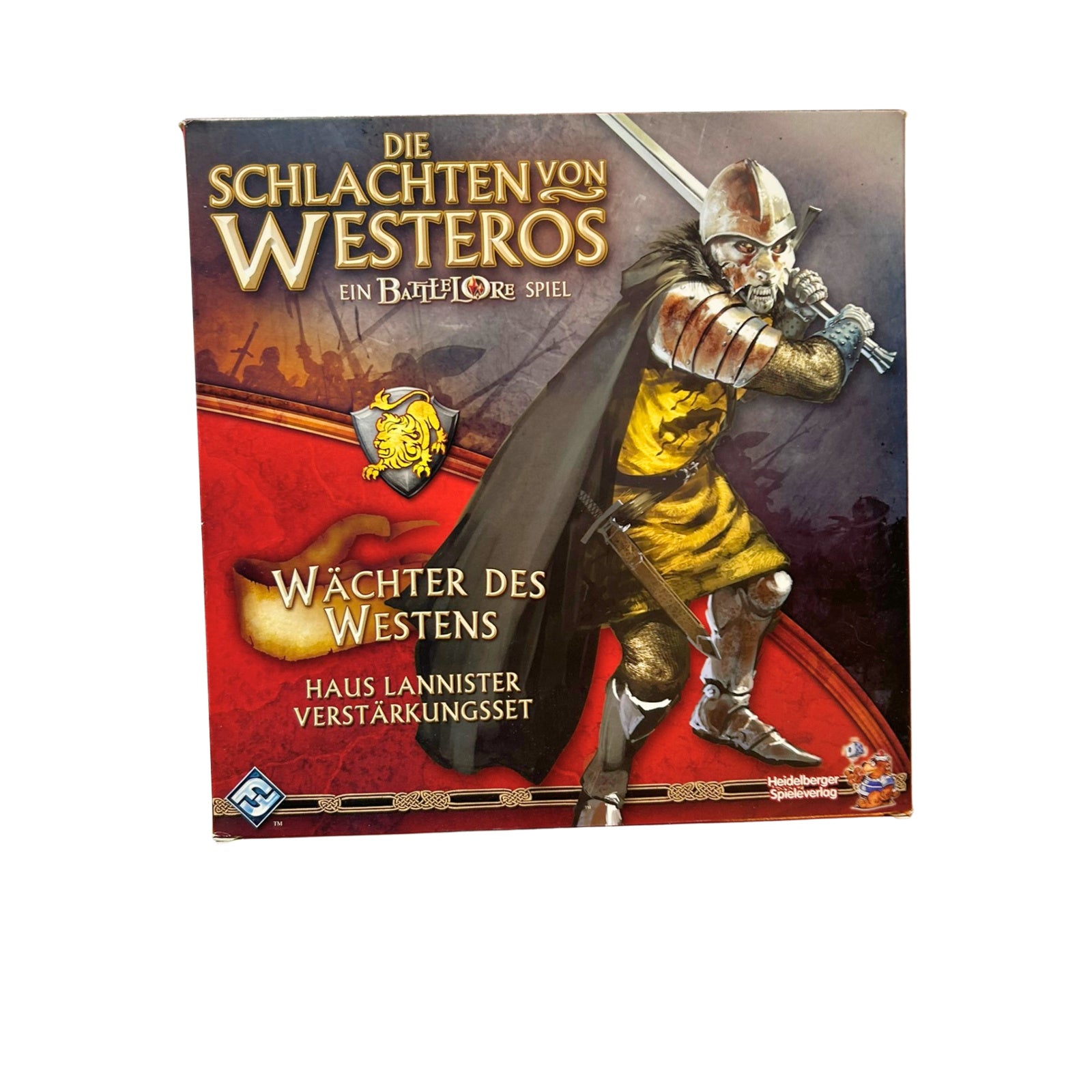 Die Schlachten von Westeros Wächter des Westens Haus Lannister - Unbespielt – SKU A10188 – Gesellschaftsspiel gebraucht kaufen bei Brettspielimperium