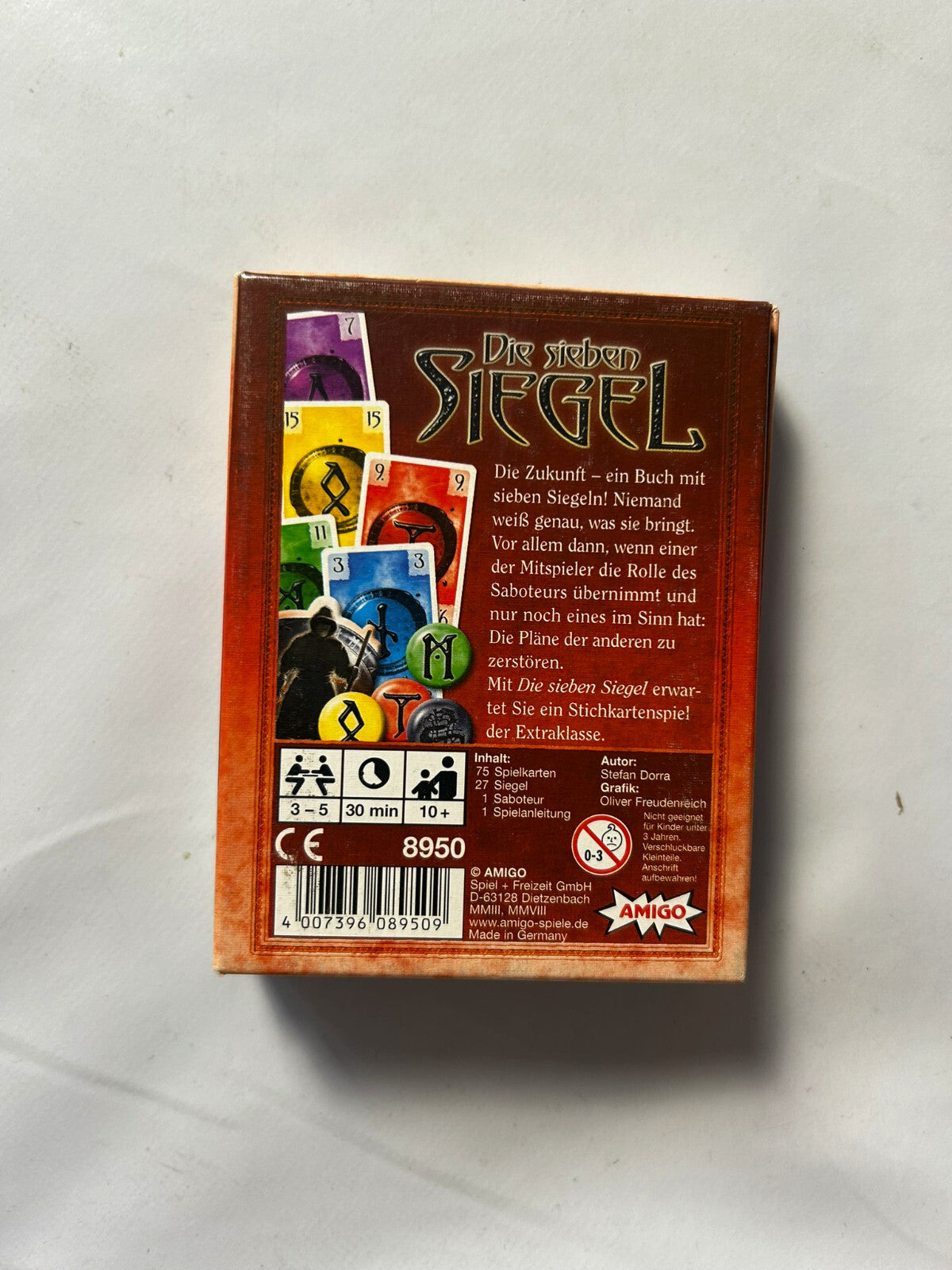 Die sieben Siegel Kartenspiel Familienspiel Stichspiel von Amigo  vollständig - Ansicht 8