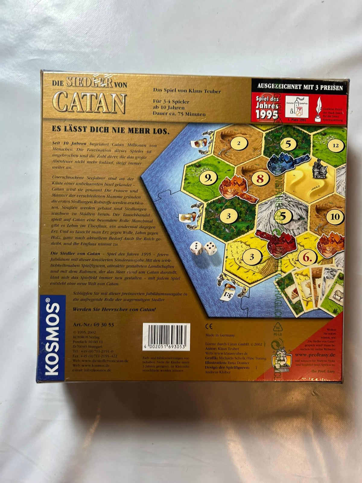 Die Siedler von Catan 10 Jahre Jubiläumsausgabe Gold Edition  NEU in Folie - Ansicht 6