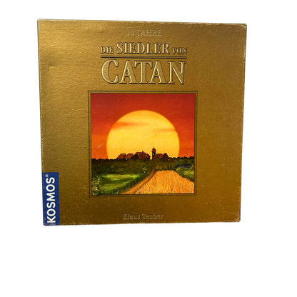 Die Siedler von Catan 10 Jahre Kosmos Klaus Teuber Spiel – SKU A8019 – Gesellschaftsspiel gebraucht kaufen bei Brettspielimperium