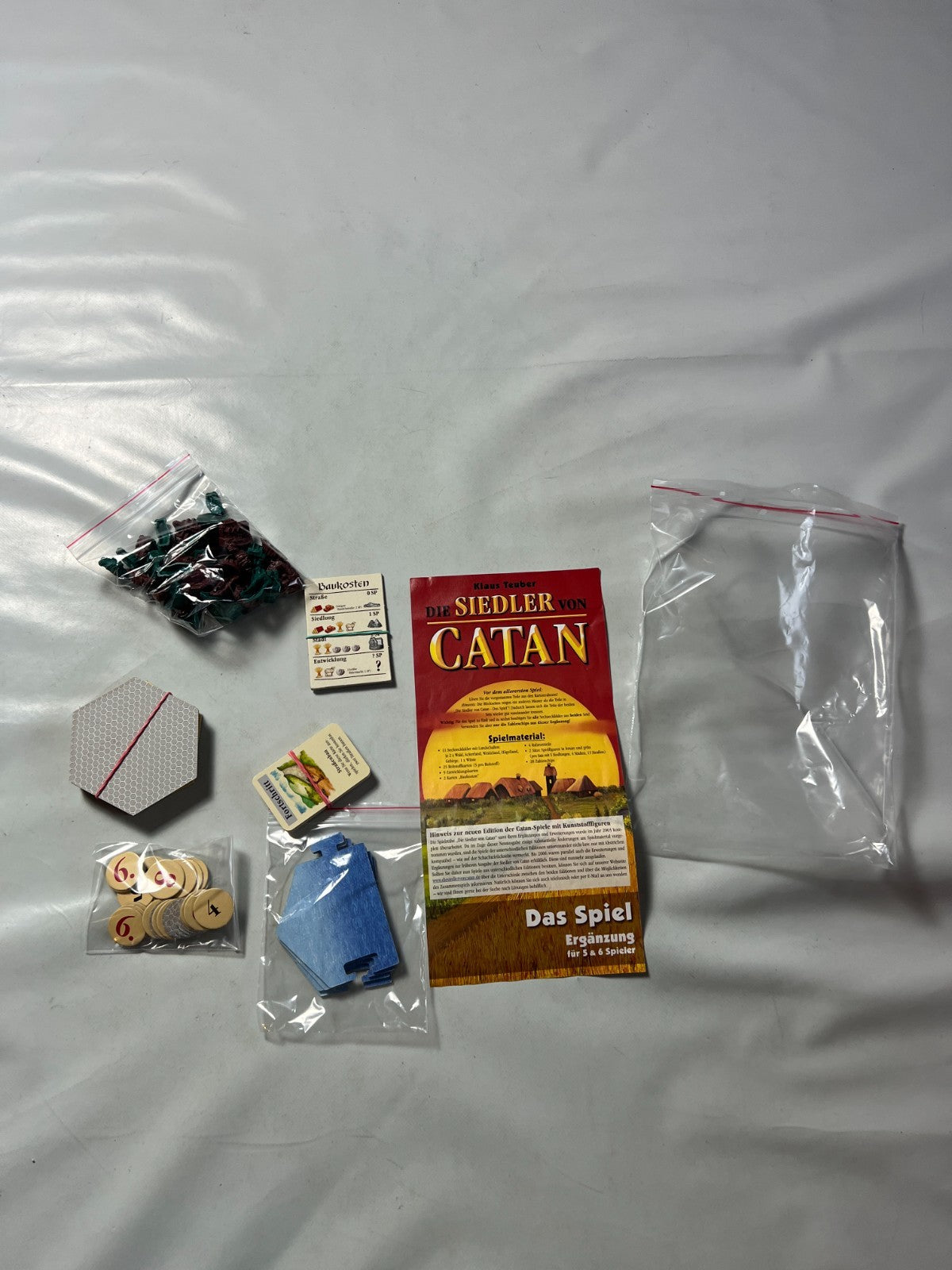Die Siedler von Catan  5 und 6 Spieler Ergänzung  Kunststoff  ohne OVP  Voll - Ansicht 2