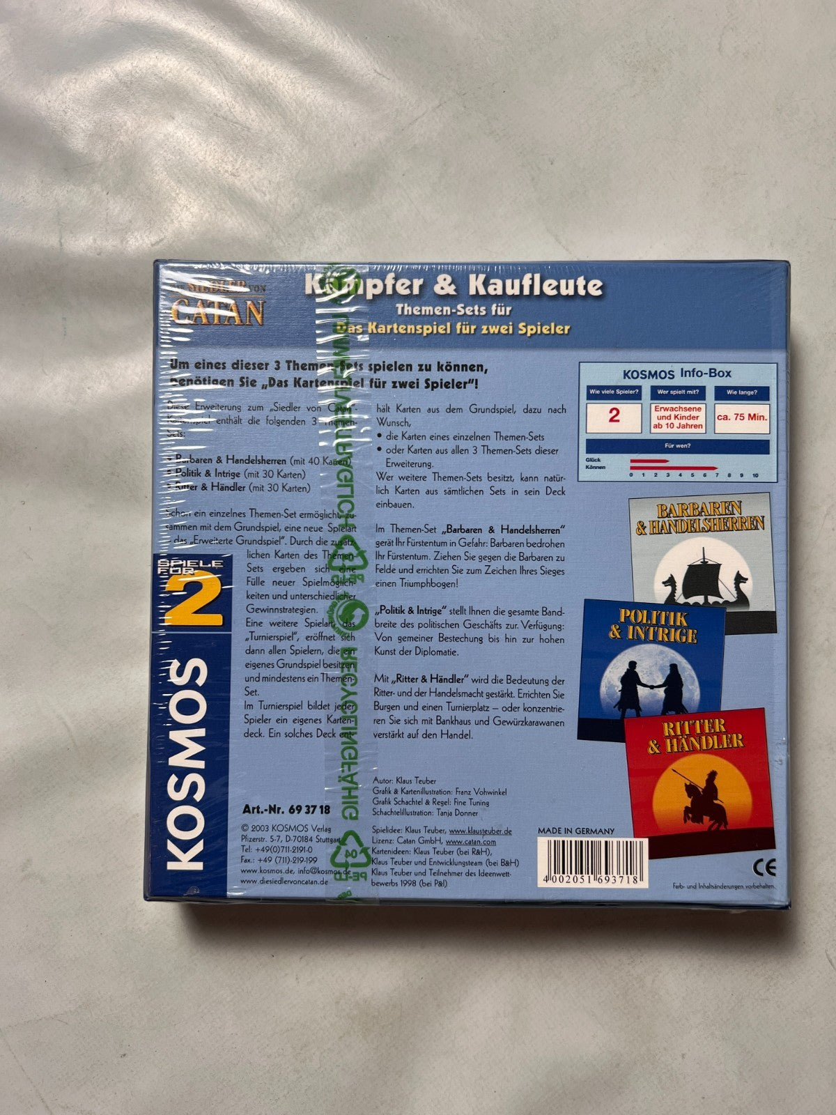 Die Siedler von Catan das Kartenspiel Kämpfer und Kaufleute Sets - NEU in Folie - Ansicht 7