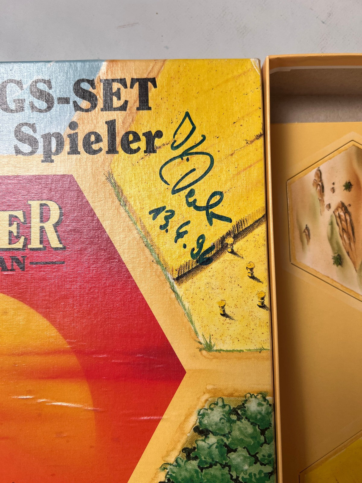 Die Siedler von Catan für 5 und 6 Spieler Holz signiert Klaus Teuber Vollständi - Ansicht 3