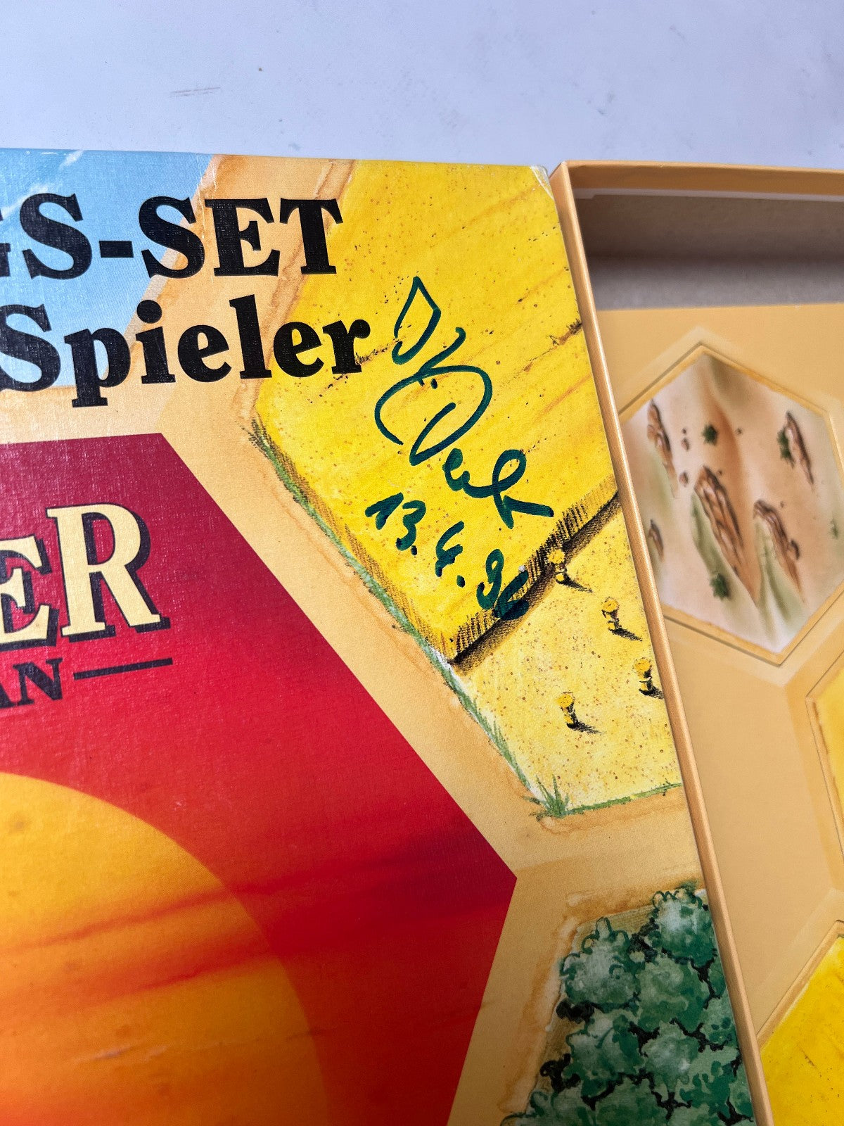 Die Siedler von Catan für 5 und 6 Spieler Holz signiert Klaus Teuber Vollständi - Ansicht 4